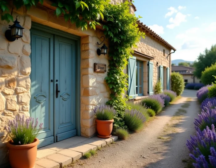 Maison de vacances en pierre typique de la campagne française disponible en location sur Abritel